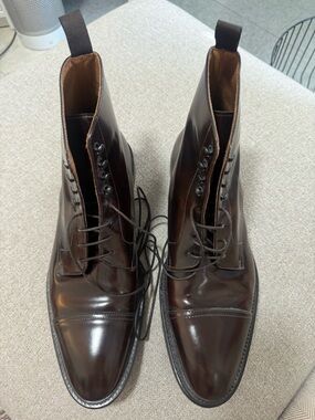 Antonio Maurizi For Suitsupply Lace Up Boots Leather Size 44 or US Size 11 $575